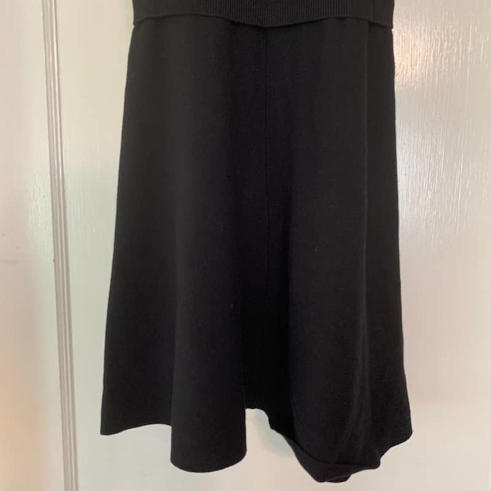 Red Valentino Black Short Sleeve Dress Size Small Ruffle Detail - Picture 8 of 8